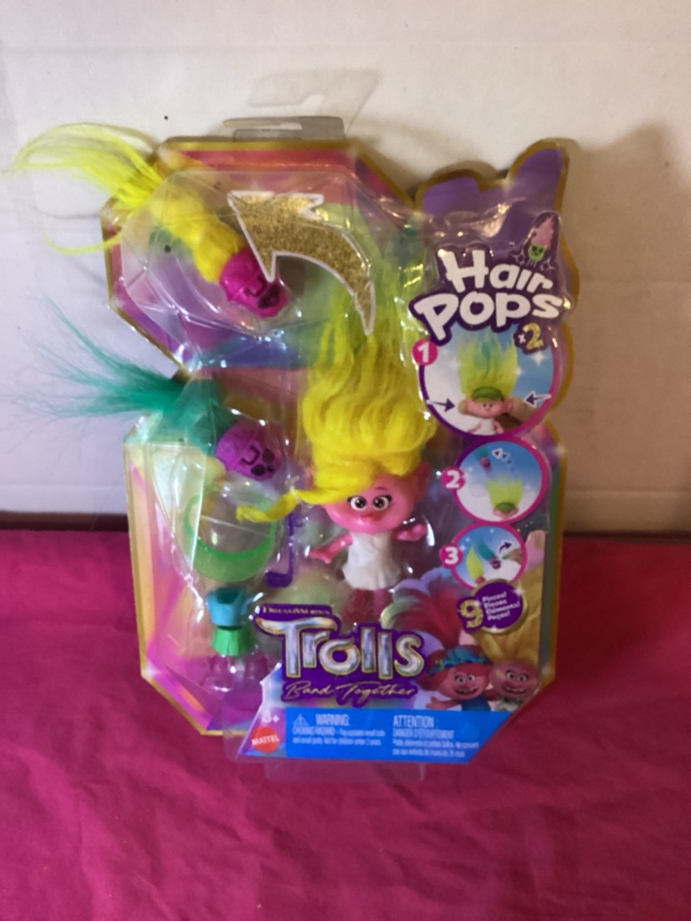 527-2023 Mattel DreamWorks Trolls Band Together Hair Pops Viva Doll New
